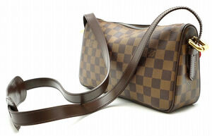 Louis Vuitton Ravello Long Shoulder Damier Strap Bag Crossbody Brown